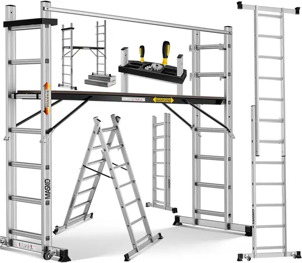 Alugerüst 4in1 – Baugerüst, Arbeitsgerüst & Gerüstleiter