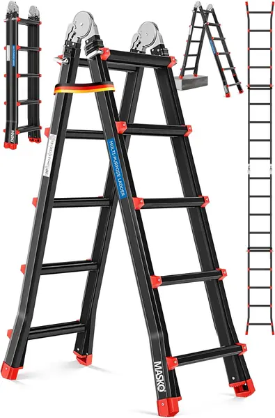 Aluminium 6in1 Mehrzweckleiter – 20 Sprossen