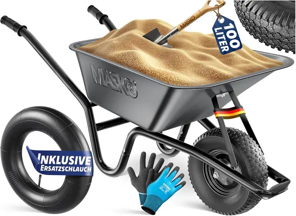 Schubkarre Bauschubkarre Gartenschubkarre 100 Liter 250kg